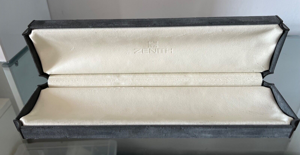 🔴 ZENITH box scatola orologio DE LUCA CHRONO custodia vintage ORIGINAL4