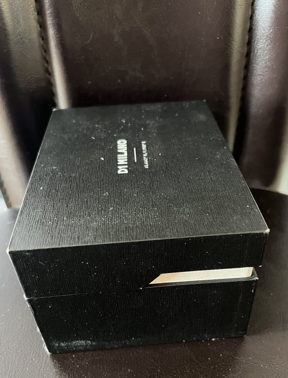 🔴 D1 MILANO box scatola orologio rigida cofanetto custodia con cuscino