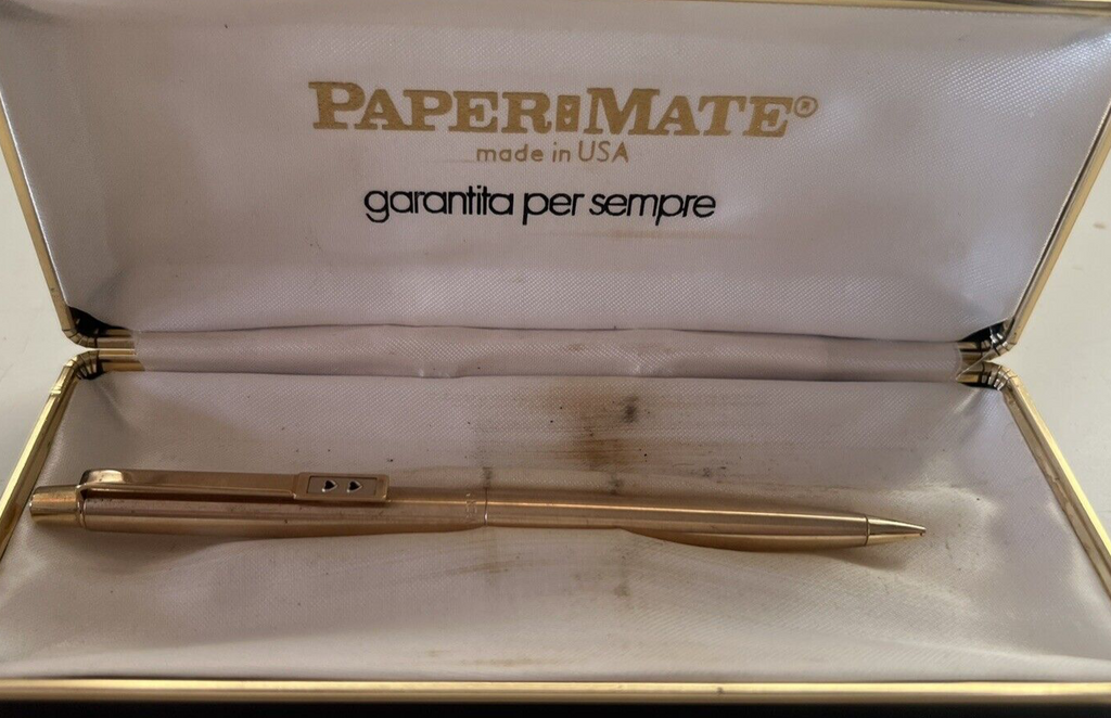 🔴 PAPERMATE matita meccanica dorato satinato matita con astuccio