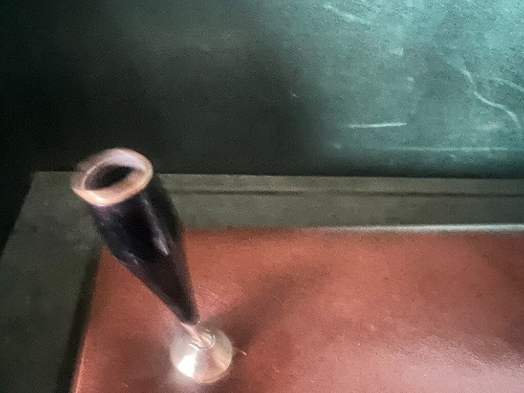 🔴 Stiloforo base penna stilografica sfera PELLE portapenna scrivania vintage