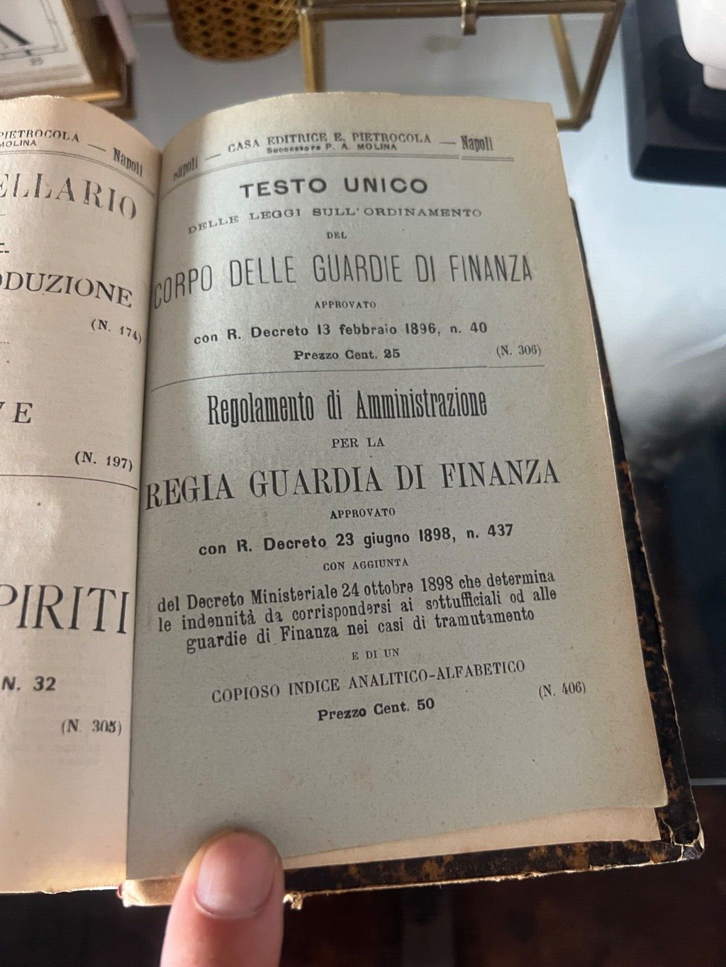 🔴 Book KINGDOM OF ITALY stamp duties FINANCE Naples consolidated text of 1901 
