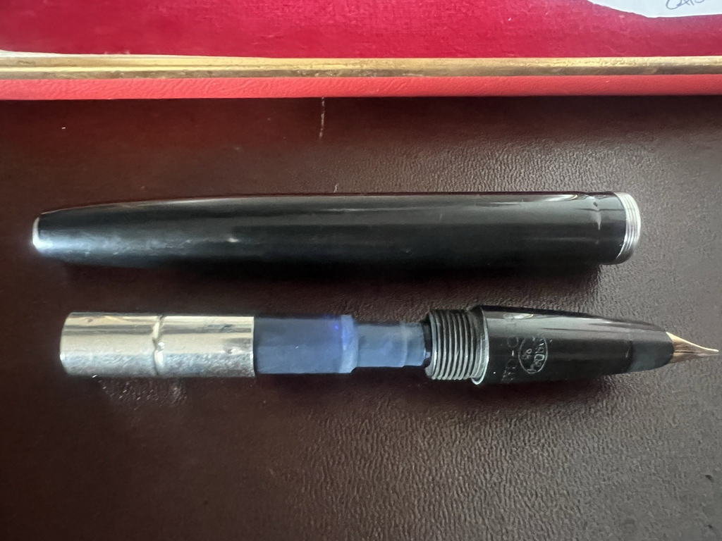 Aurora Pen Fountain Pen 88 Duo Cart Pen Gold Hooded Short Vintage AG3