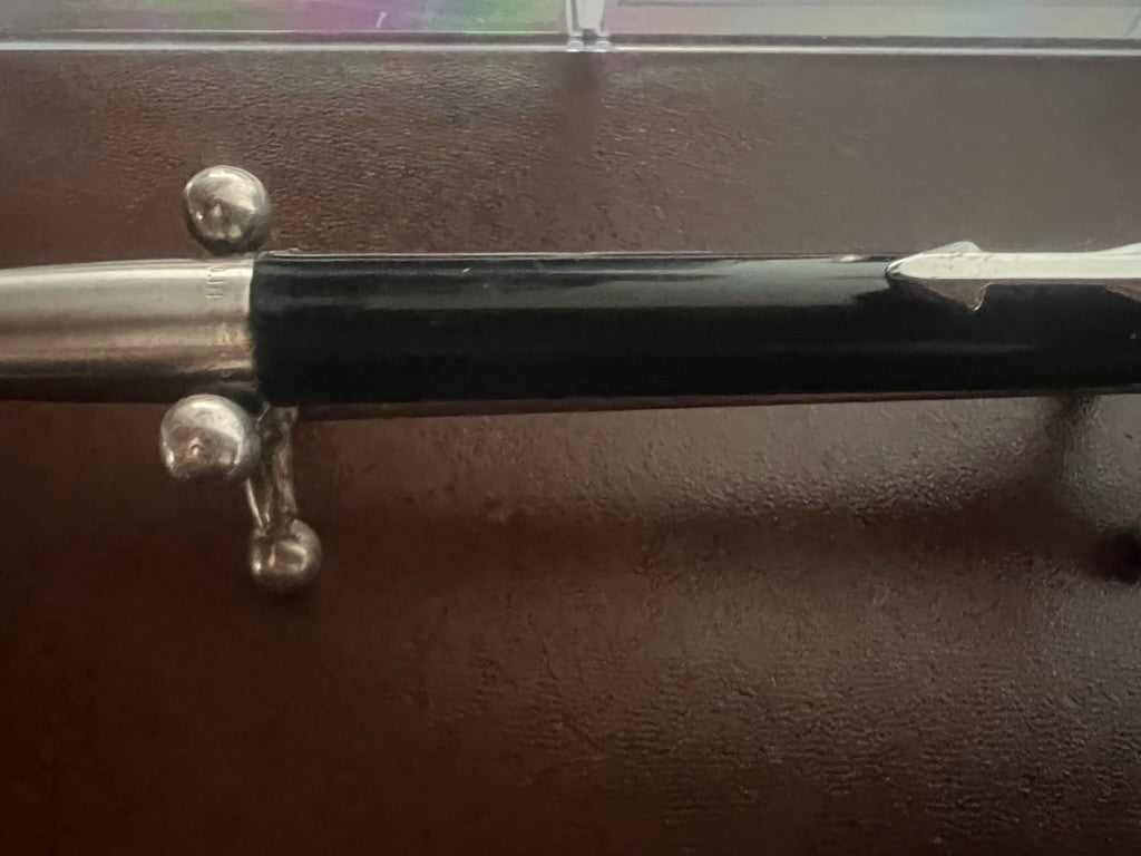 🔴 PARKER penna sfera Vector nero cromata pulsante a scatto scrive vintage