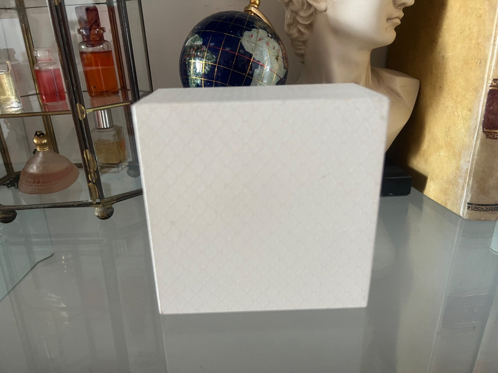 🔴 LIU JO scatola gioiello orecchini, bracciale, pendente panna 10x10 h5 cm