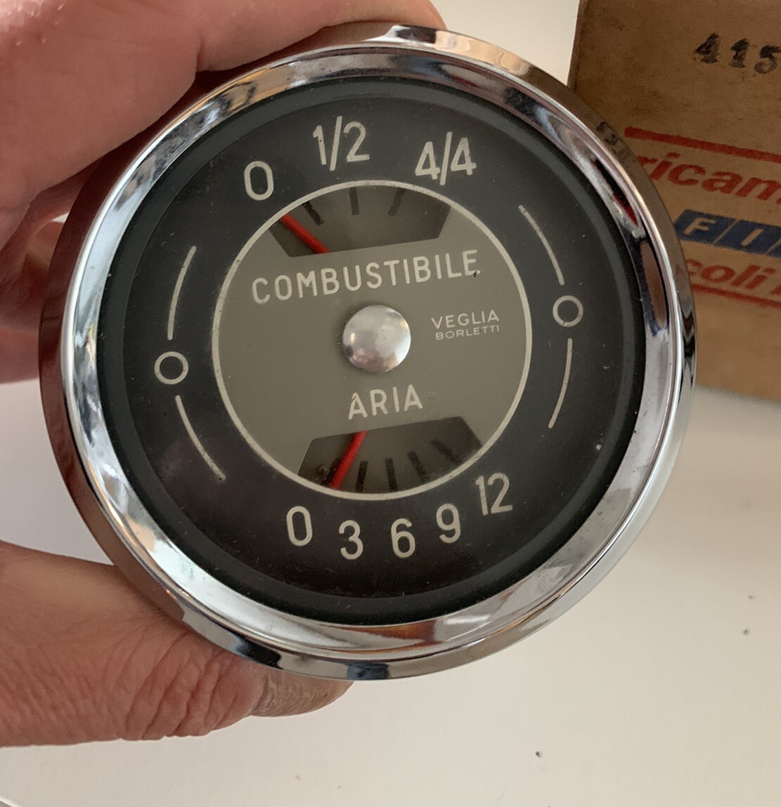 Fiat Om Iveco 4206543 Fuel And Air Pressure Gauge Original