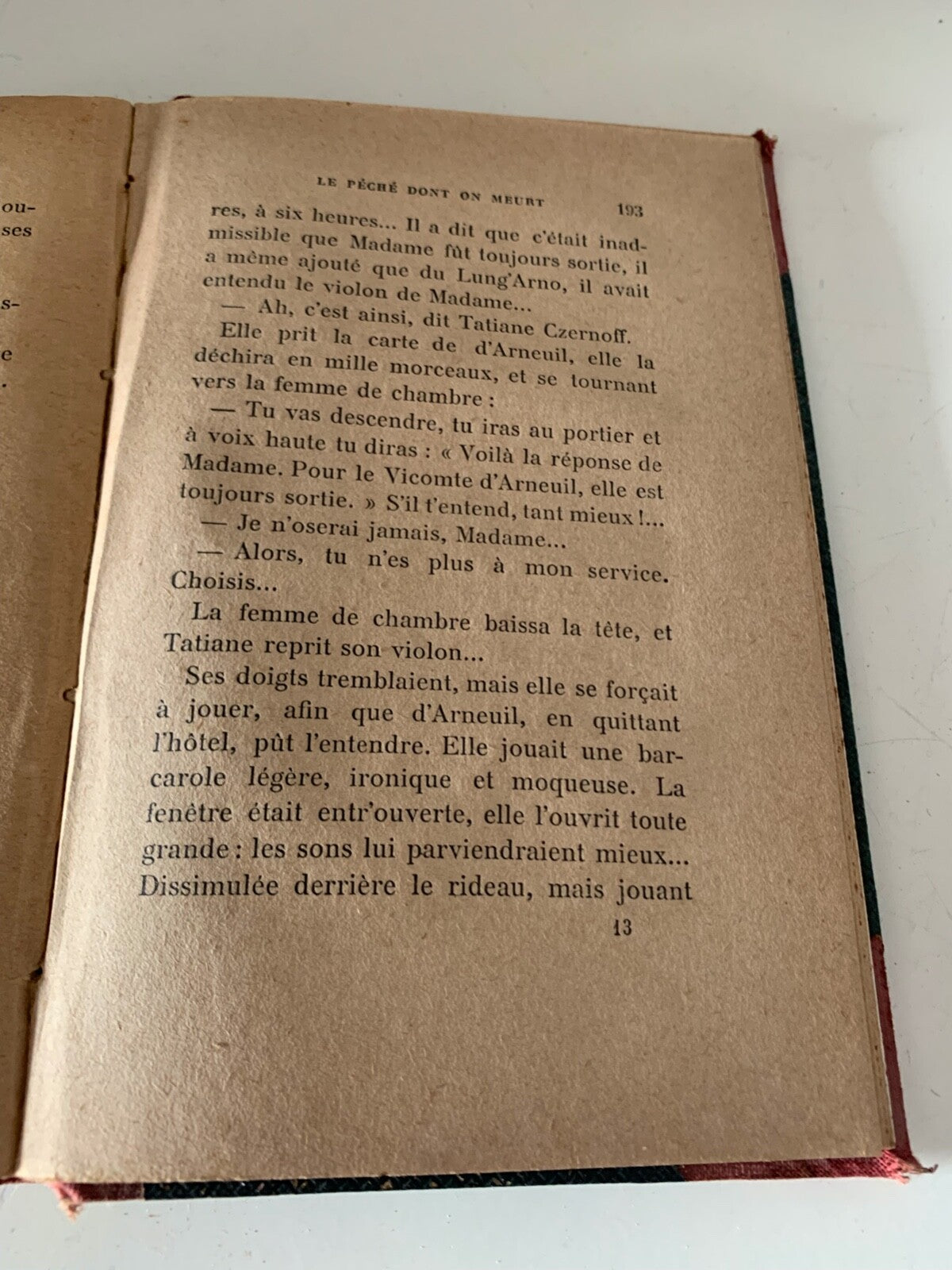 Buch Le Peche 'Don't On Dies DeValroseParis 1923 