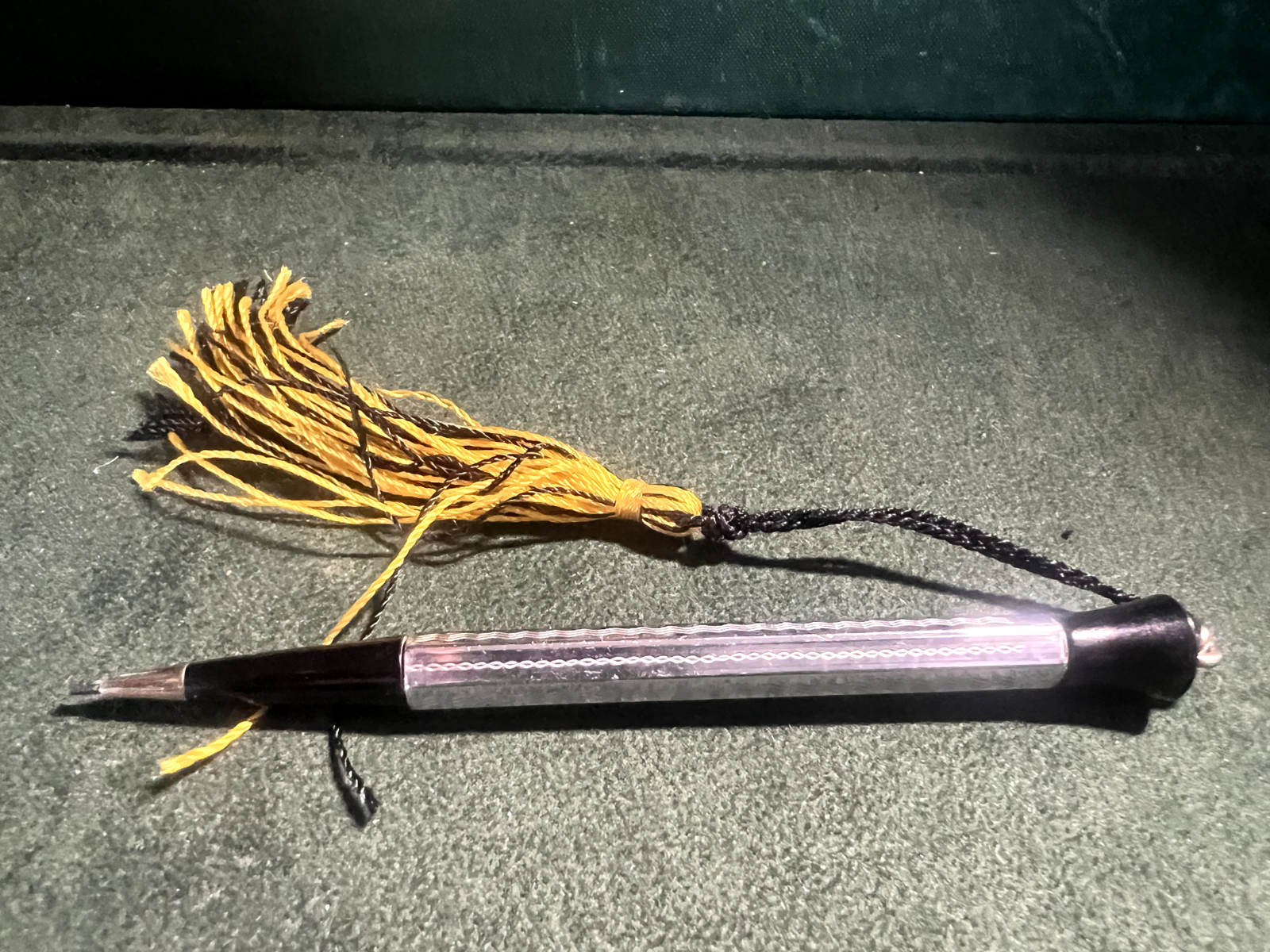 🔴 Matita meccanica portamine cromata cesellata guillochè scrive vintage