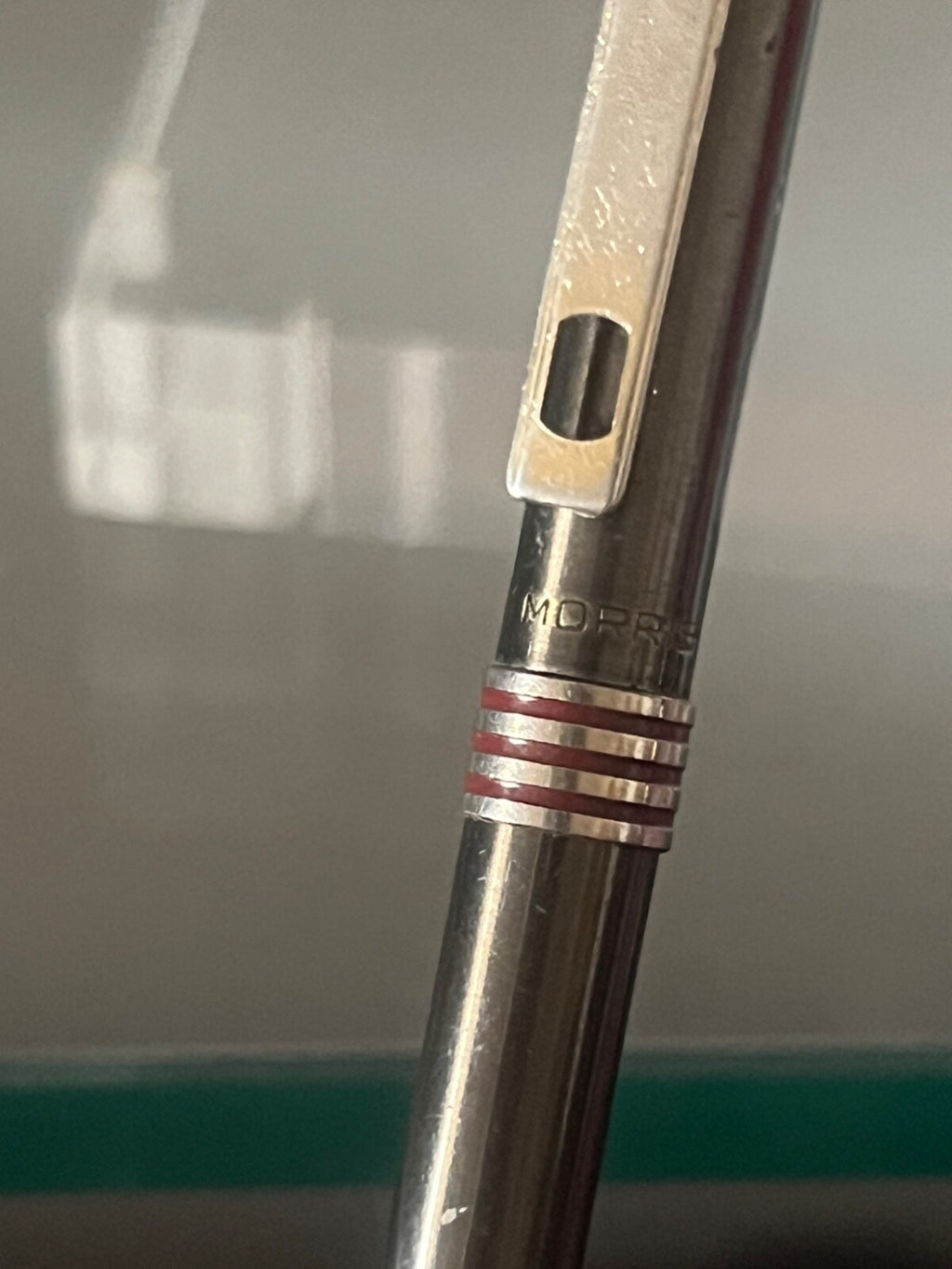 🔴 MORRIS penna sfera canna fucile scrive perfettamente vintage Collection