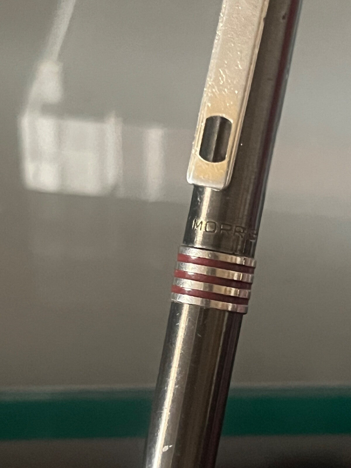 🔴 MORRIS penna sfera canna fucile scrive perfettamente vintage Collection