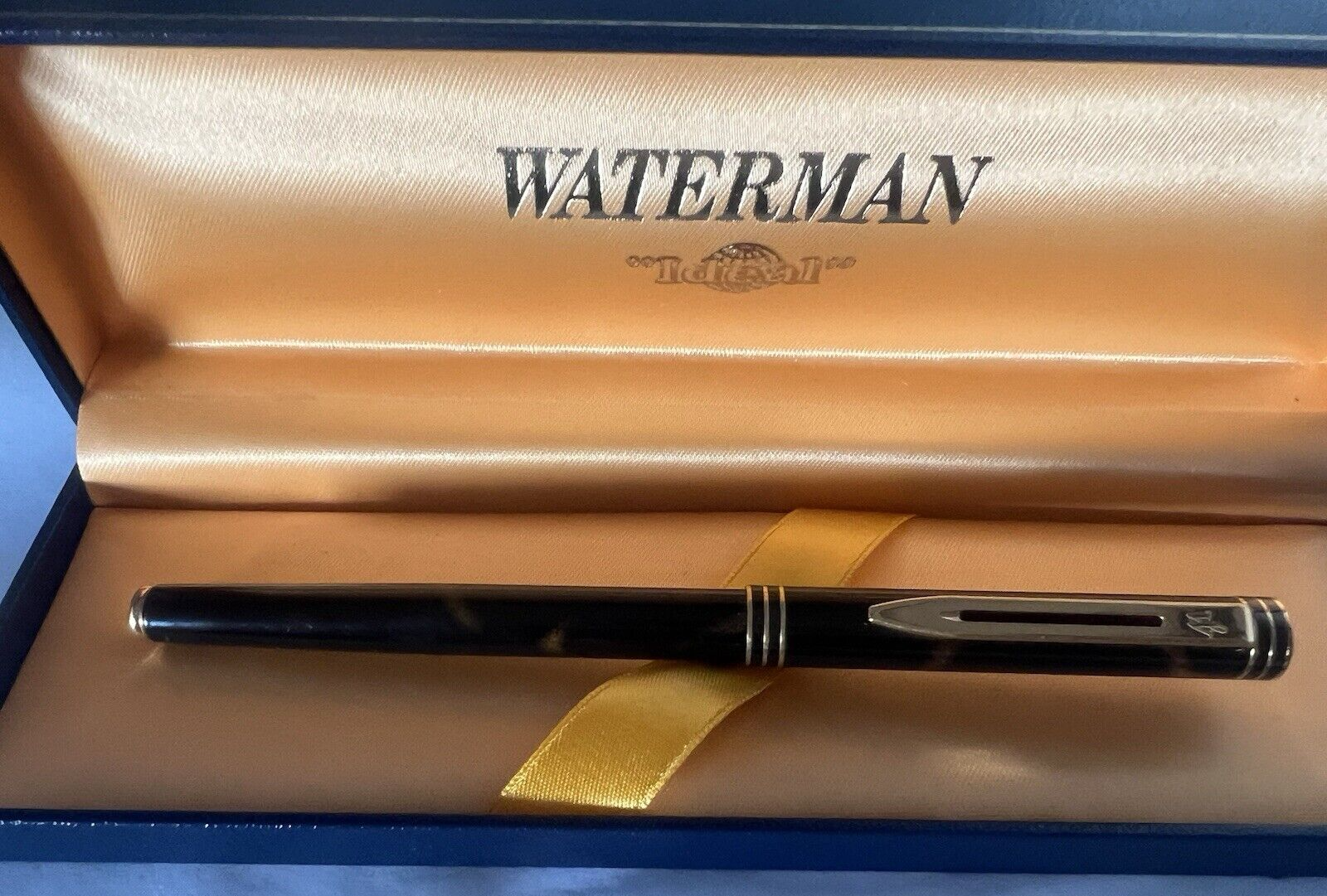🔴 WATERMAN Ideal Kugelschreibermine mit marmoriertem Lack, Vintage 80 