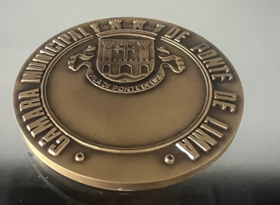 🔴 Medaglia POLIZIA PERU' Camara municipal Ponte De Lima 1780 medaglione Antunes