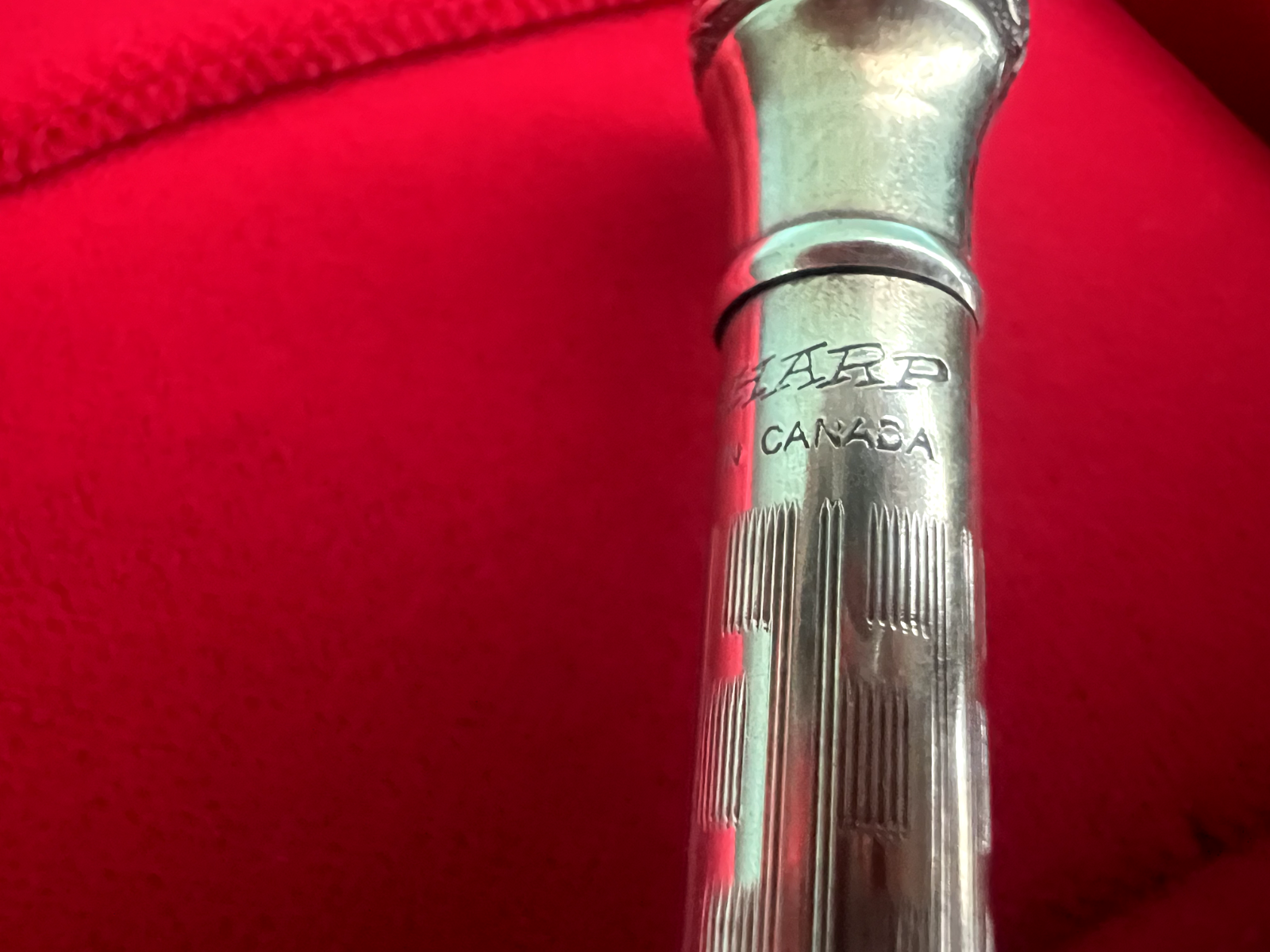 🔴 WHAL EVERSHARP matita meccanica laminata oro cesellata scrive vintage