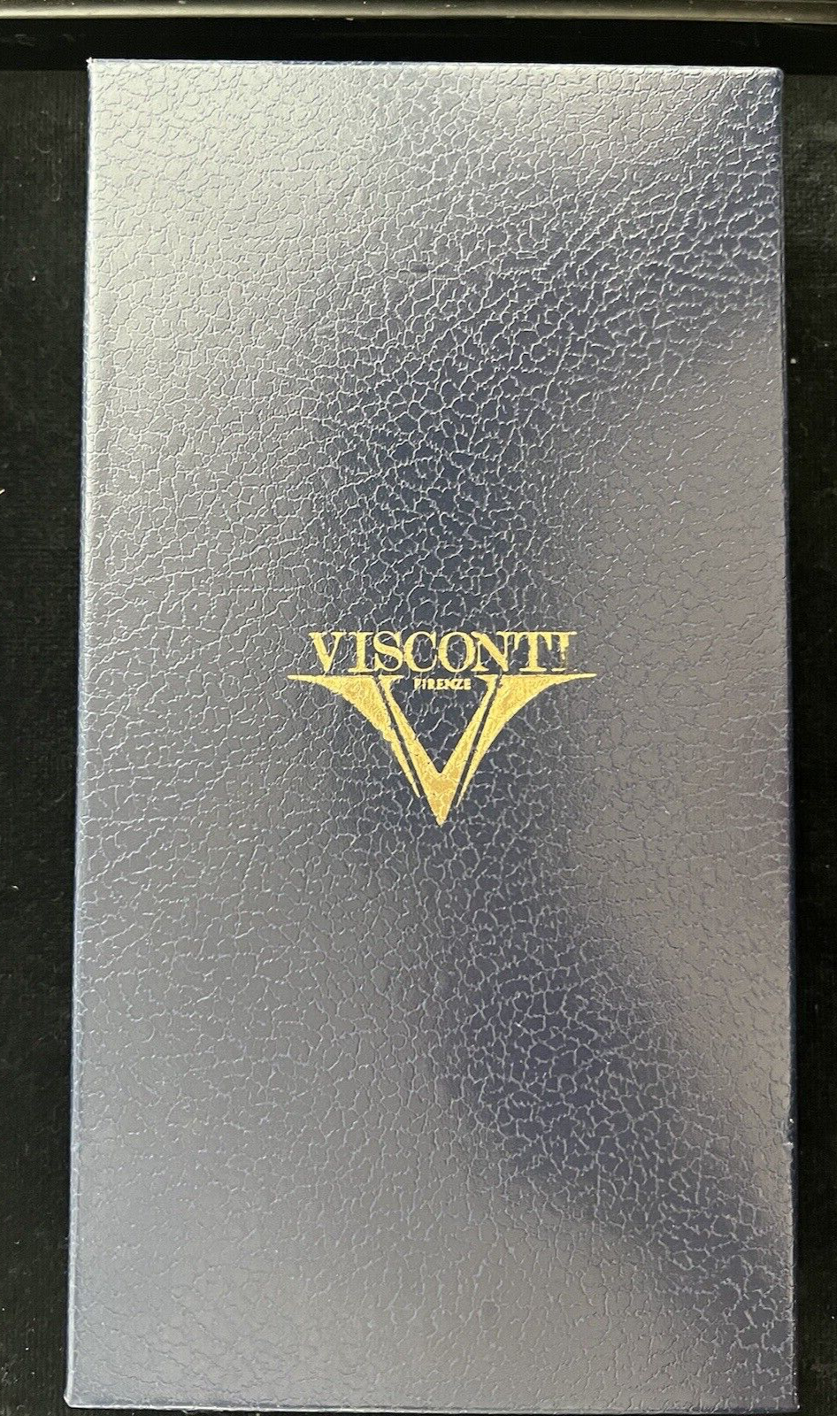 🔴 VISCONTI Pericle Kugelschreiber, blau marmoriert, mit Box und Zertifikat 