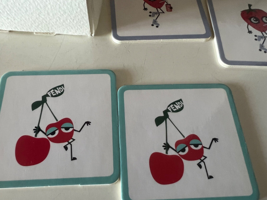 🔴 FENDI KIDS gioco carte per bambini delle coppie logo con box RARO VINTAGE