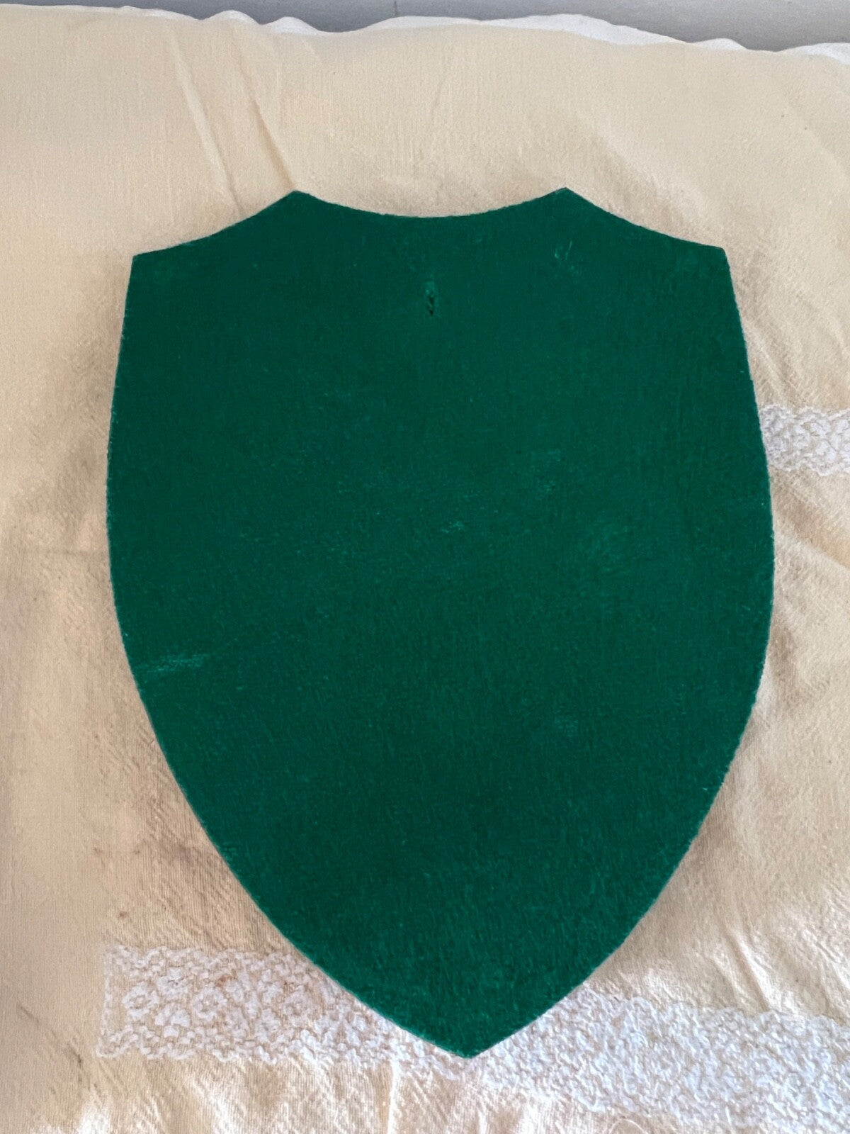 🔴 MILITARE CREST stabilimento MATERIALI ELETTRONICI scudo legno ottone vintage