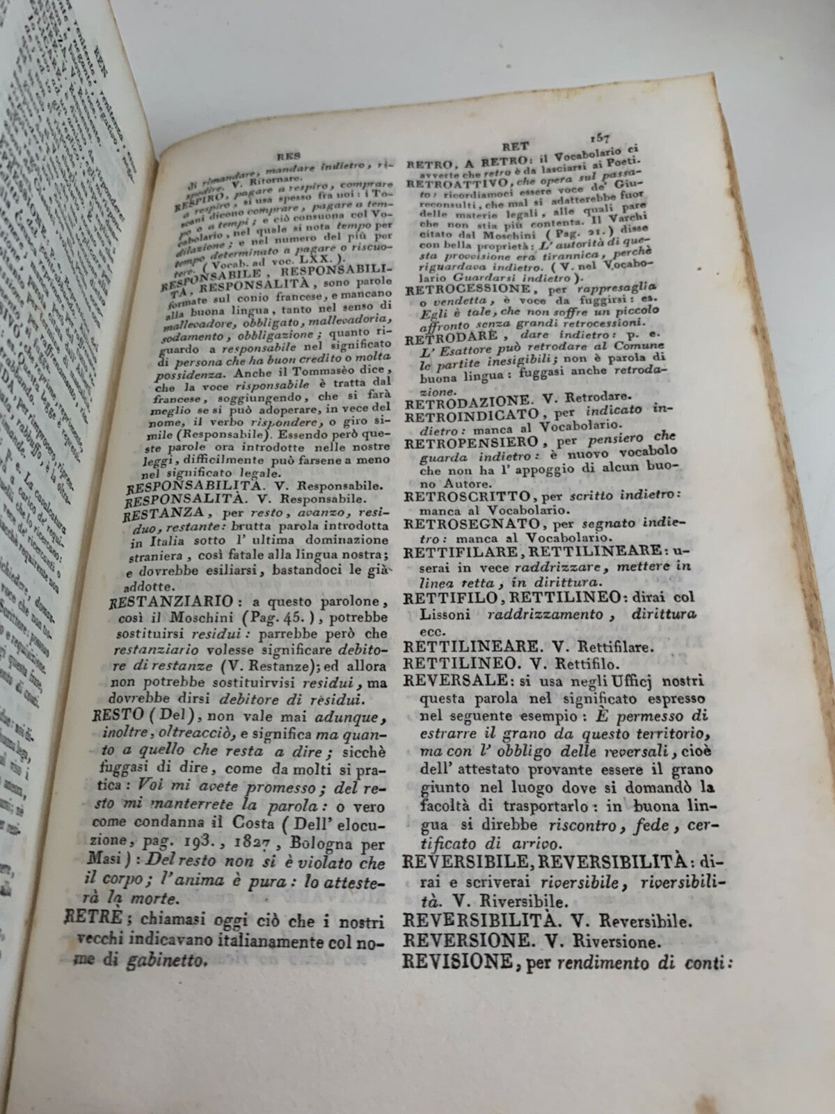 Book Dictionary of Words And Modes Incorrect Ugolini Urbania Antique 1848