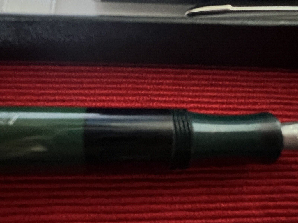 Ero Pens Stylos-Plumes Minor Vert Noir À Piston Écrit Vintage 