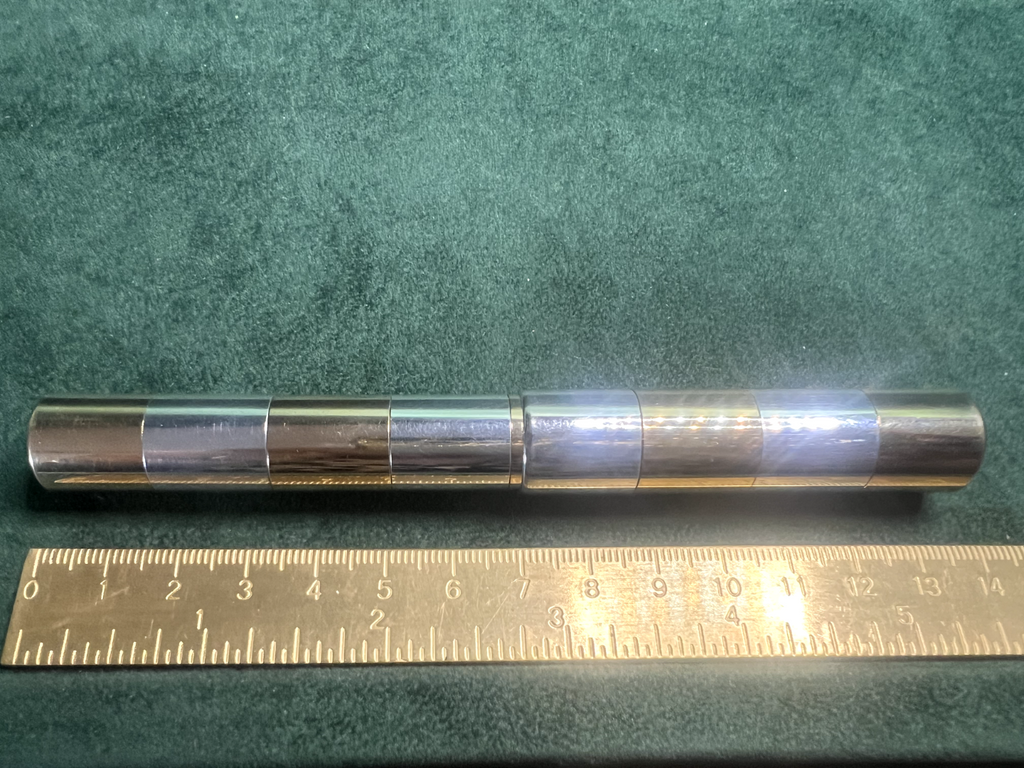 🔴 Seltener, zweifarbiger Kugelschreiber aus massivem 925er Silber mit hohem Gewicht 