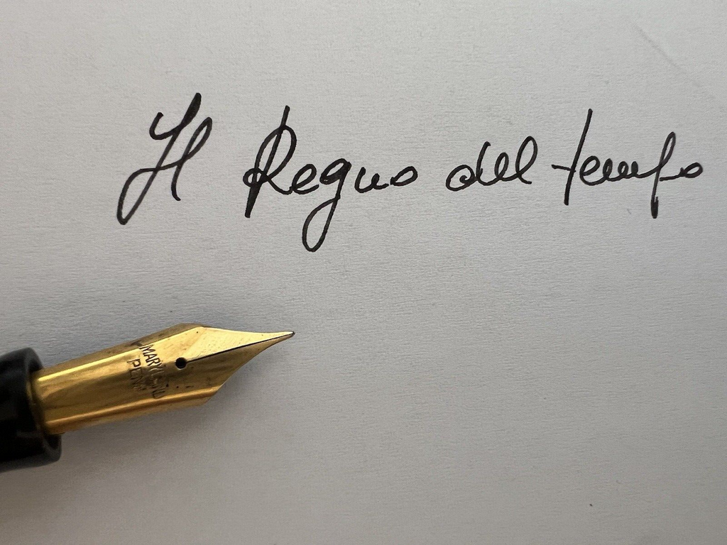 🔴 THE ROYAL PEN penna stilografica celluloide a pulsante SCRIVE vintage