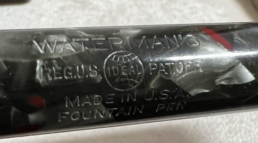 🔴 WATERMAN'S penna stilografica 94 celluloide leva pennino ORO scrive vintage