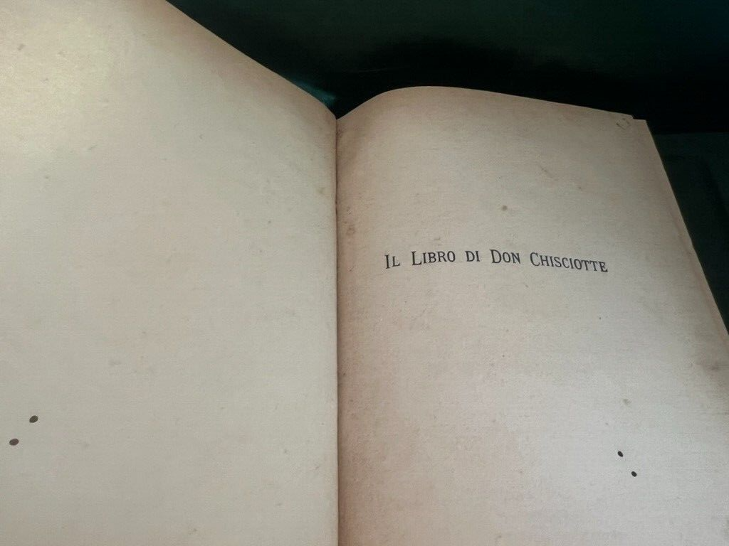 🔴 Libro DON CHISCIOTTE di Edoardo Scarfoglio Il Mattino del 1911