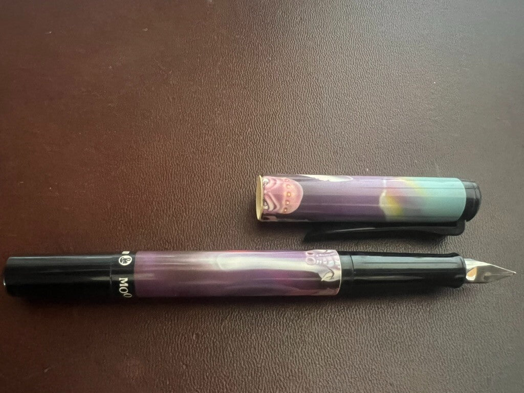 🔴 PELIKAN penna stilografica Moovie cartoni animati fumetti mai usata vintage