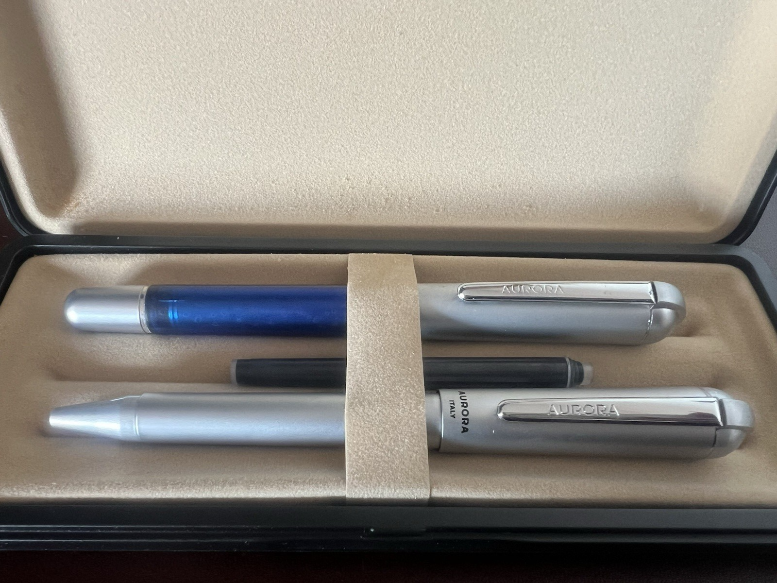 Aurora Stylo-Plume Stylo à Plume Idée Bleu M Et Sphère Laque Scrivono Vintage