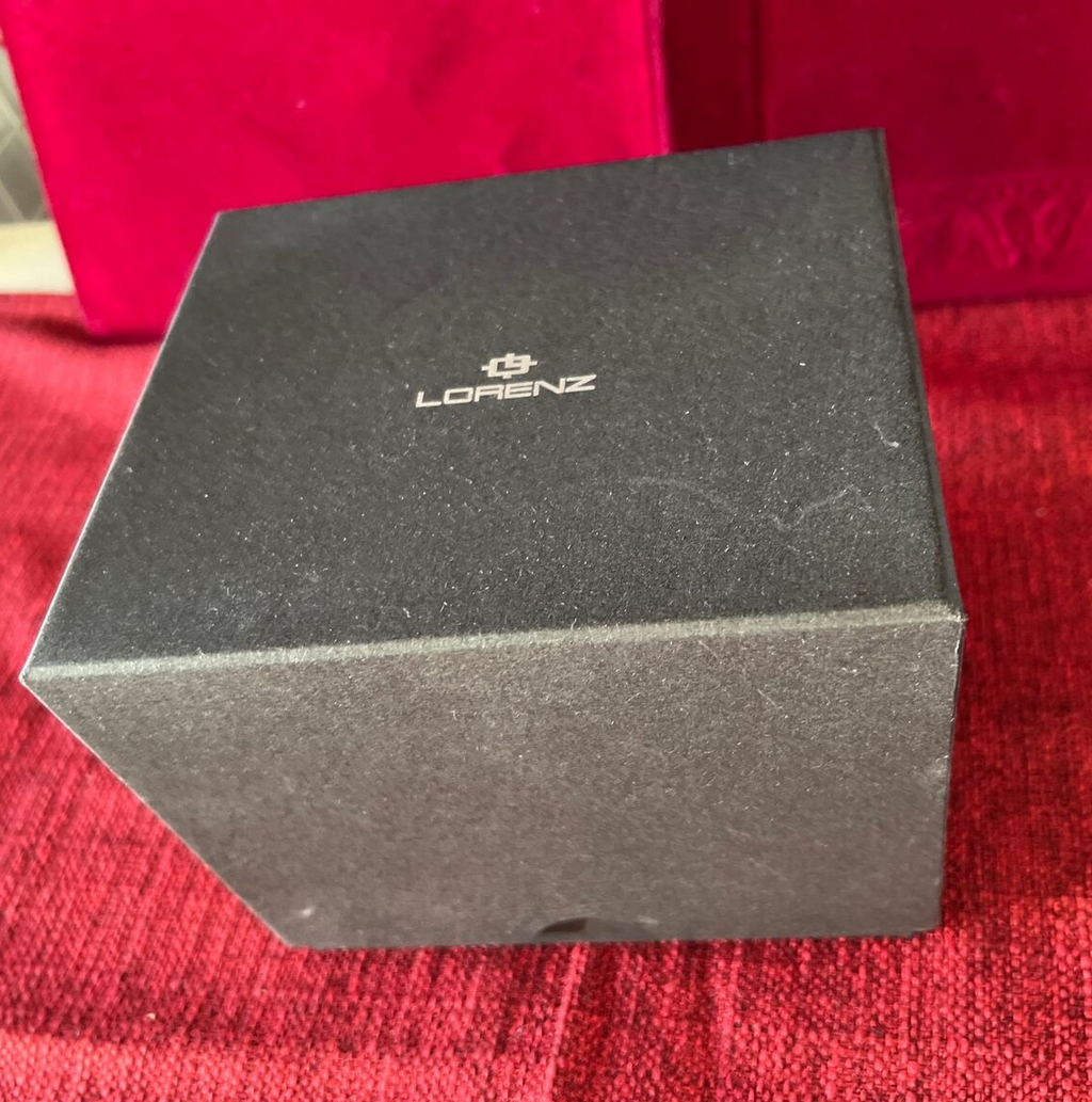 🔴 LORENZ box scatola orologio cofanetto custodia contro scatola GARANZIA