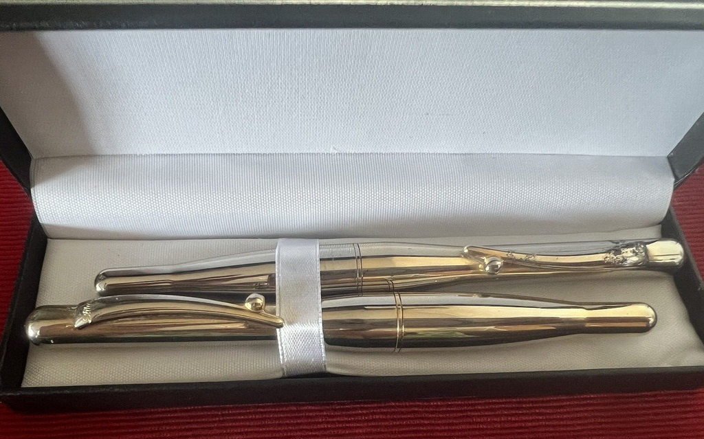 Stilus Pens Fountain Chrome Cartridge Nibs Iridium Scrivono 2 Pens