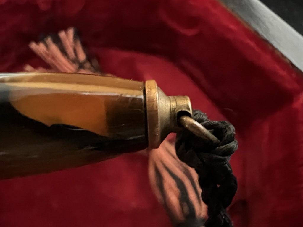 🔴 Matita meccanica celluloide MARMORIZZATA gancio ciondolo matita antica 1930