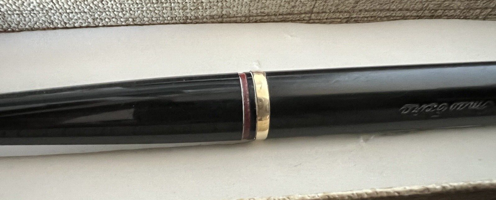 🔴 OMAS penna sfera EXTRA stiloforo scrivania SUPPORTO scrive vintage C