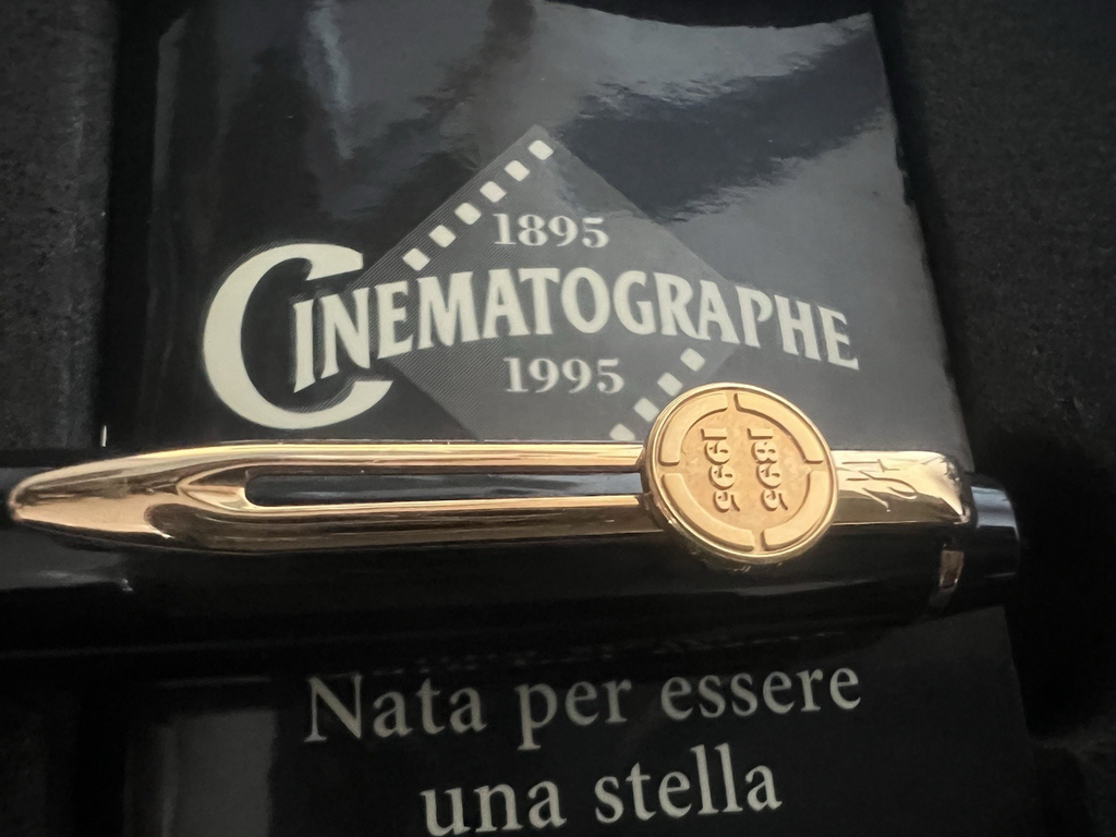 Waterman Pen Sphere Cinematographe Black Border Engraving Film