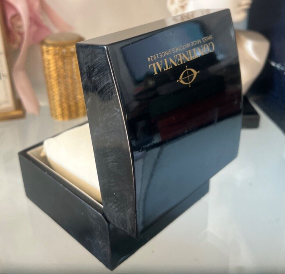 🔴 CONTINENTAL box scatola orologio legno cofanetto custodiaLIBRETTO E GARANZIA