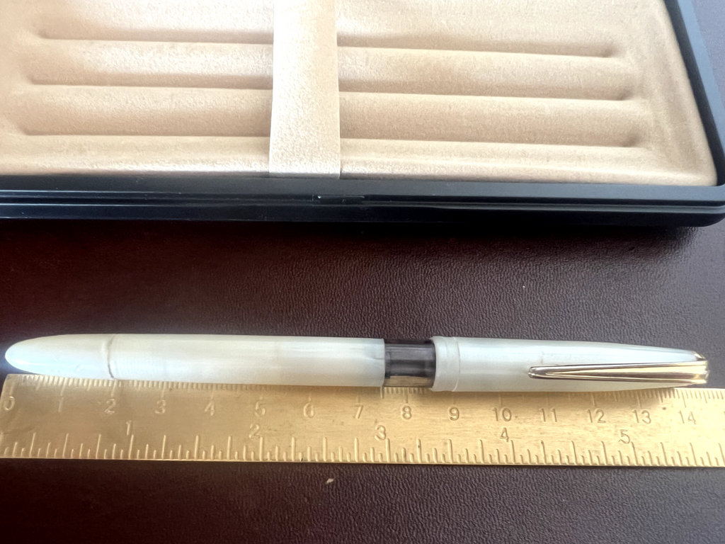 Stilus Stylo-Plume Stylo à Plume Celluloid Nacre Stylo Plume F Écrit Vintage