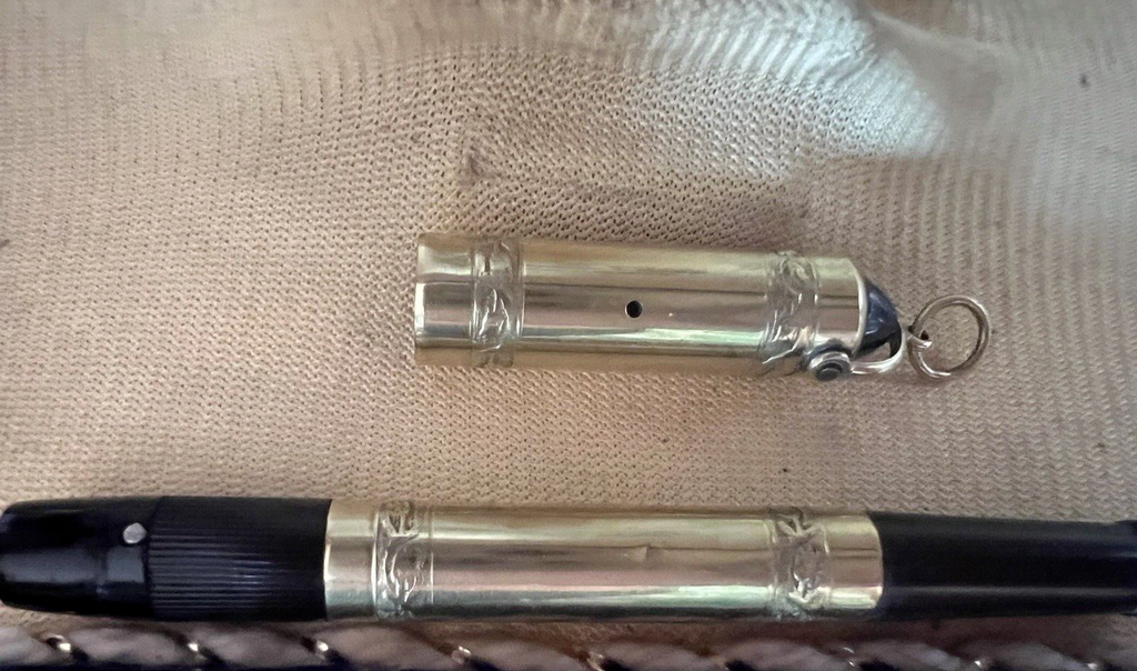 Anglo Amer Stylo-Plume Stylo à Plume Rétractable Or Fonctionne Vintage B