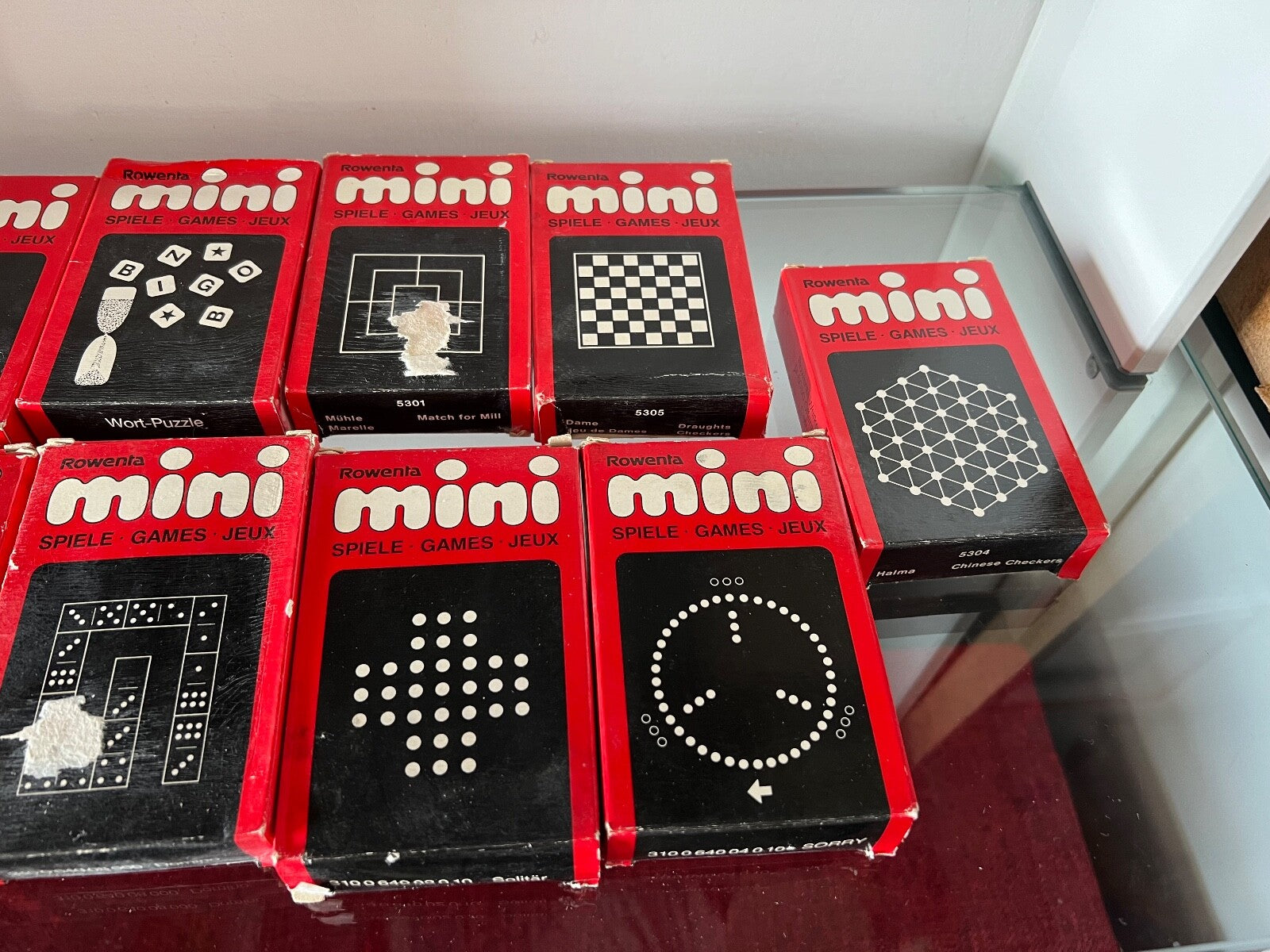 🔴 ROWENTA mini giochi scacchi Saab con custodie completi da collezione 11 PEZZI