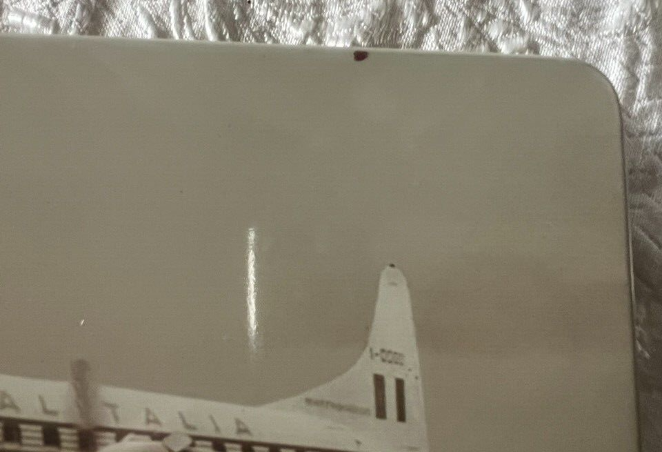 🔴 ALITALIA scatola latta MAGNIFICA Convaiar 440 Metropolitan vintage