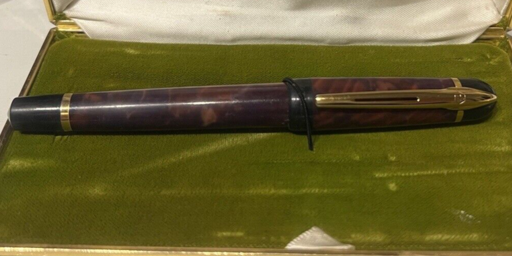 Waterman Stylo-Plume Roller Holz mit natürlicher Maserung, geschrieben im Vintage-Stil 