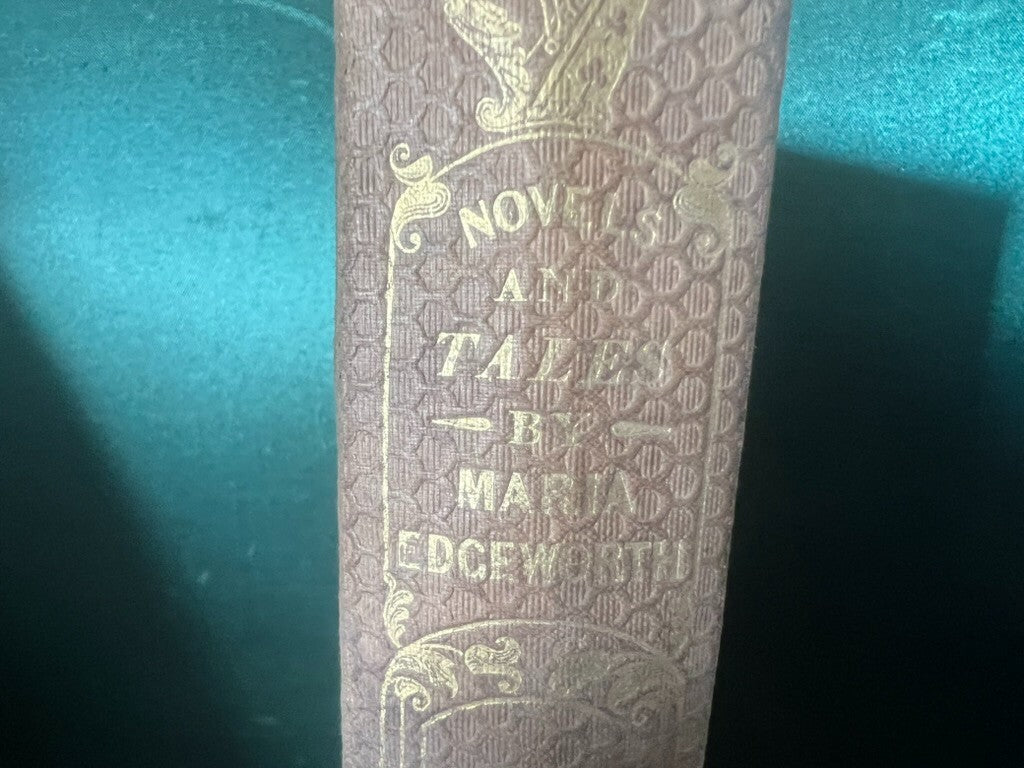 🔴 Libro NOVELS AND TALES Maria Edgeworth in inglese volume 9 antico 1835