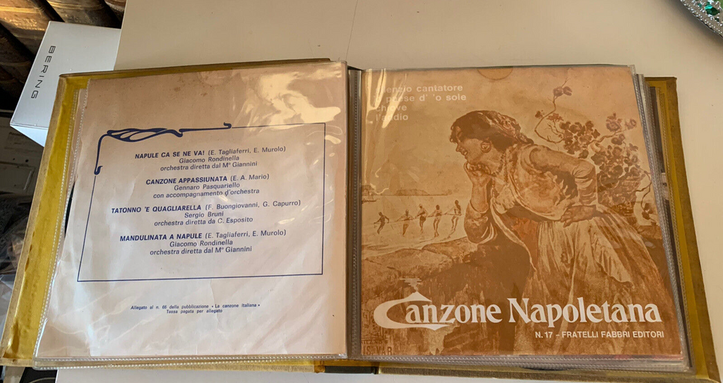 🔴 Neapolitan Song Records 45 rpm Fabbri publisher album 12 vintage records 