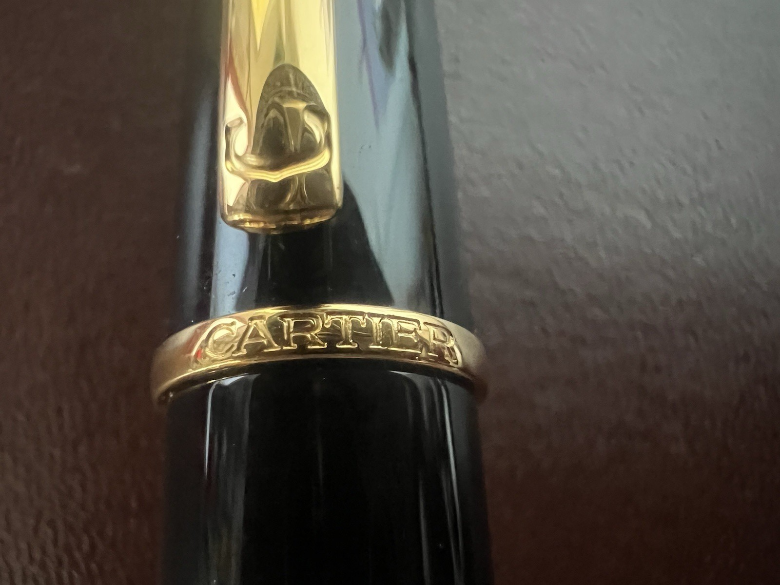 CARTIER Diabolo Mini Füllfederhalter 18K Gold M Garantie 