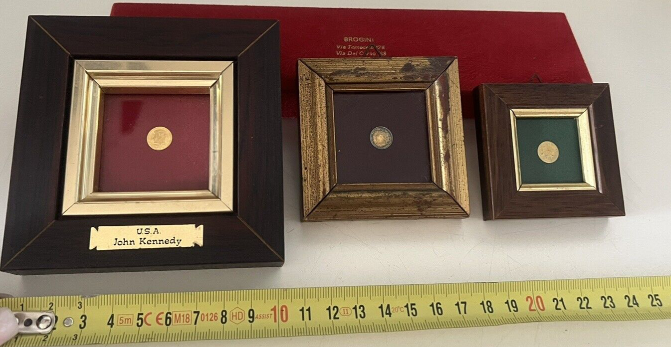 🔴 Monete JHON KENNEDY 1917 1963 GIOVANNI PAOLO monete più piccole del mondo