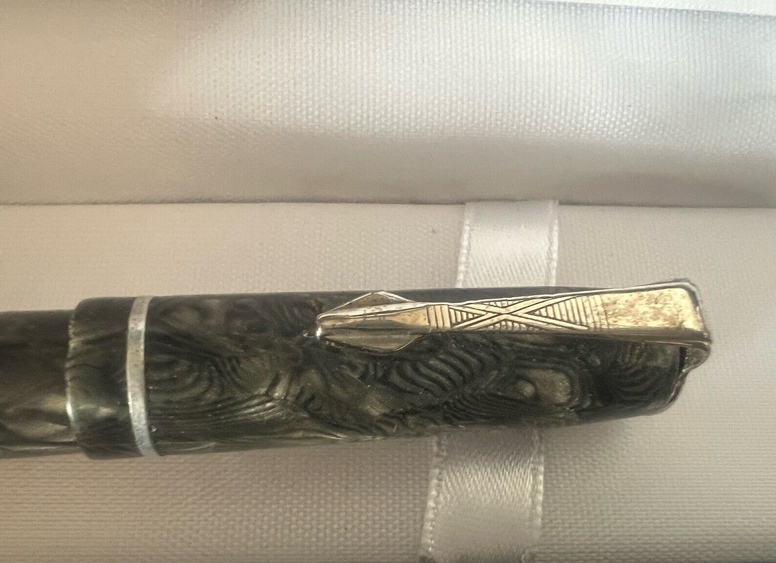 Malmaison Stylo-Plume Stylo à Plume Celluloid Levier Écrit France Antique 1940