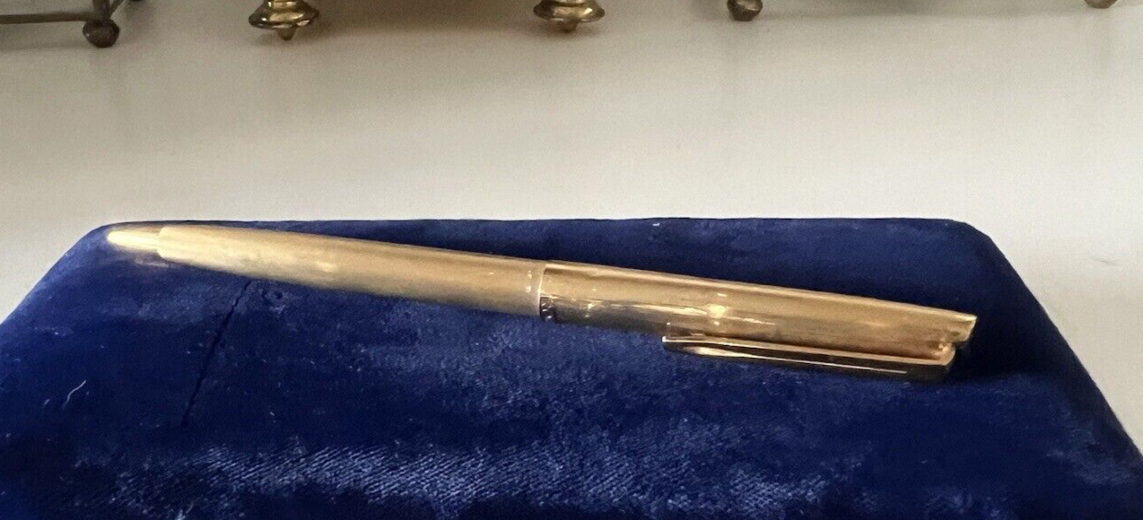 Aurora Pen Sphere Silver Solid 925 Plated Gold 9 Carat, Marking 