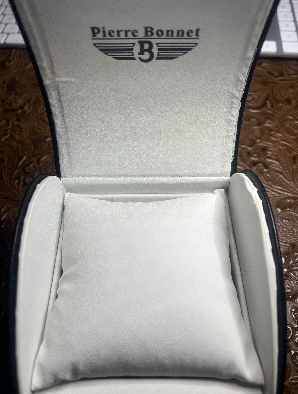 🔴 PIERRE BONNET box scatola orologio astuccio custodia pelle LOTTO 5 PEZZI