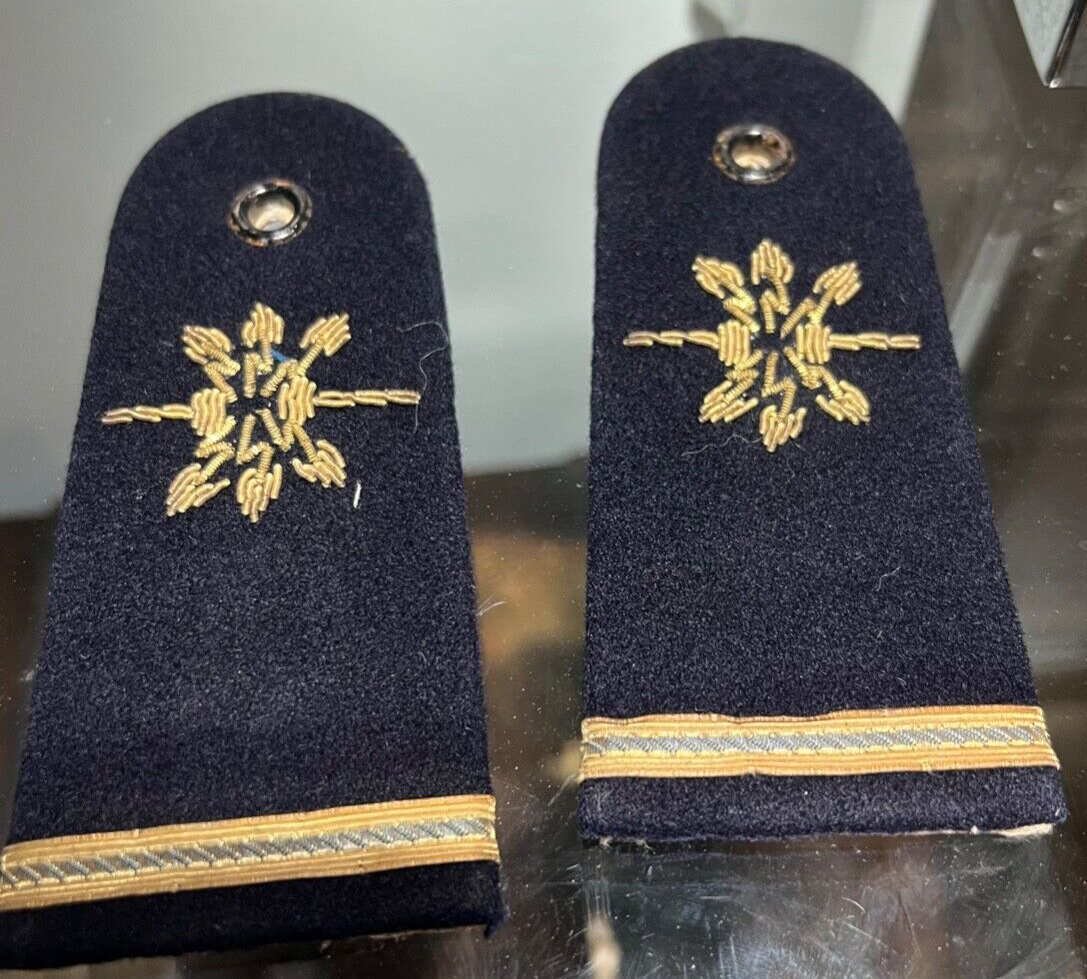 🔴 MARINA MILITARE spalline capo 1 CLASSE RADIOTELEGRAFISTA tessuto ORIGINALI