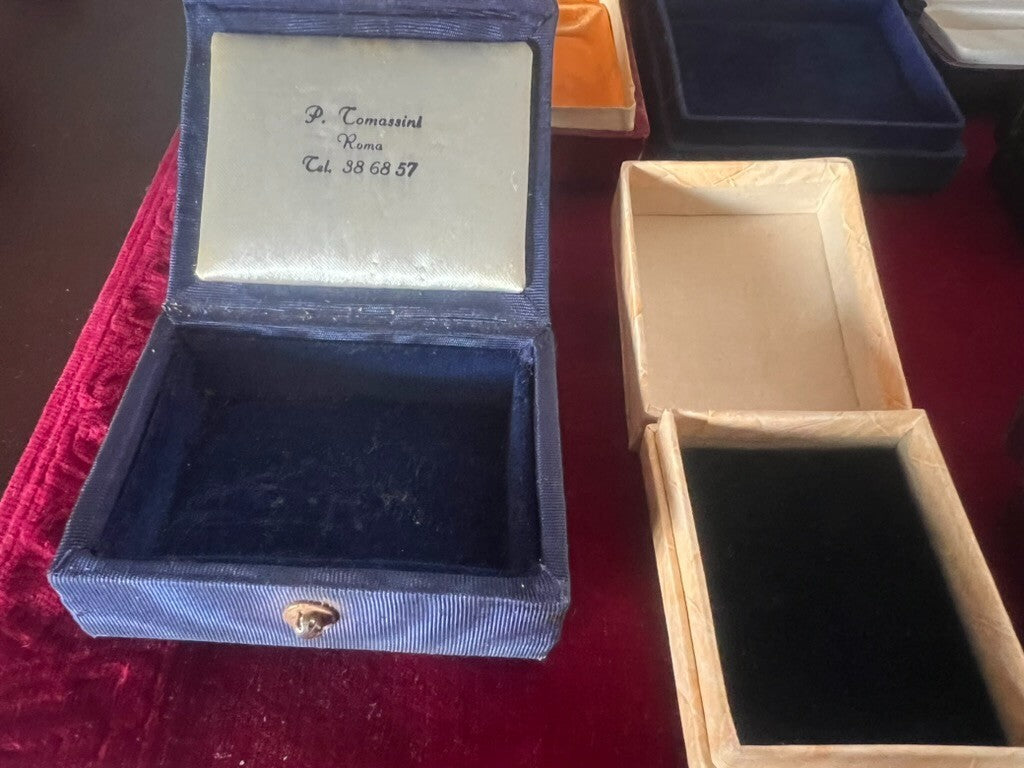 🔴 Schmuckkästchen für Anhänger, Ohrringe, Manschettenknöpfe, Schmuckkästchen, Etuis, Nr. 20 