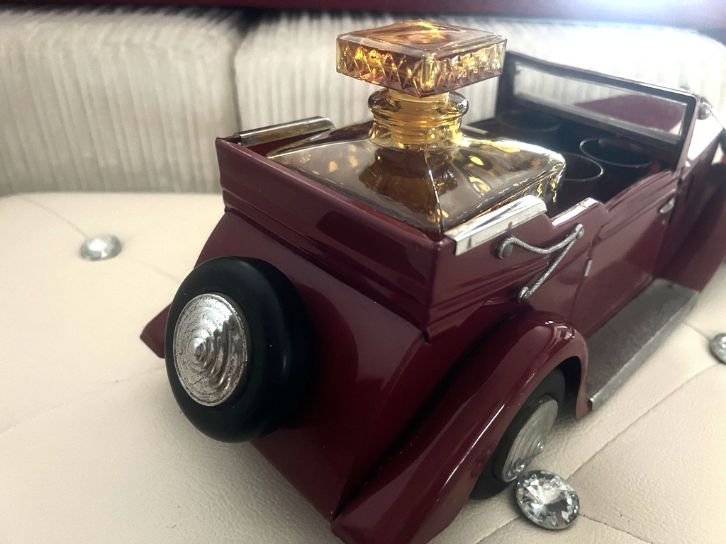 🔴 ROLLS ROYCE auto Set Bar VIP rosso decanter bicchieri cristallo vintage '60