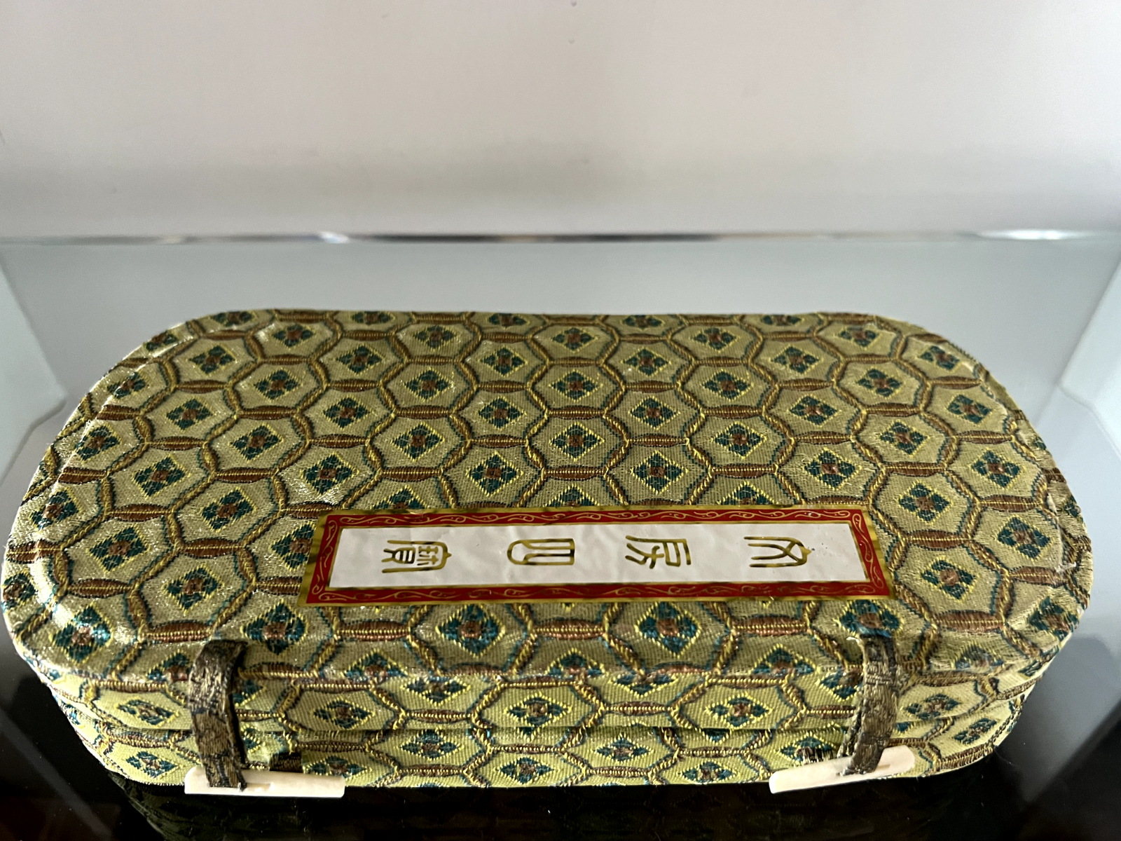 🔴 Set calligrafico cinese pennelli porta inchiostro completo scatola vintage