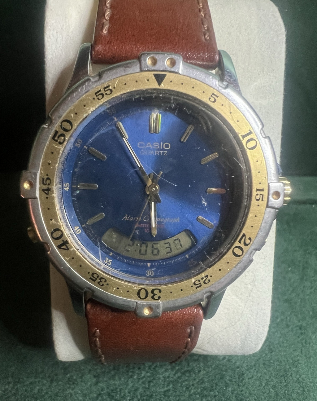 Casio Herrenuhr Digital Analog Quarz Funktioniert 